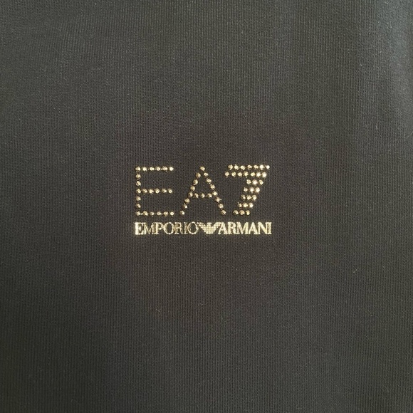 Emporio Armani EA7 Sweatshirt Hoodie Man Blue Size Medium - Picture 10 of 16